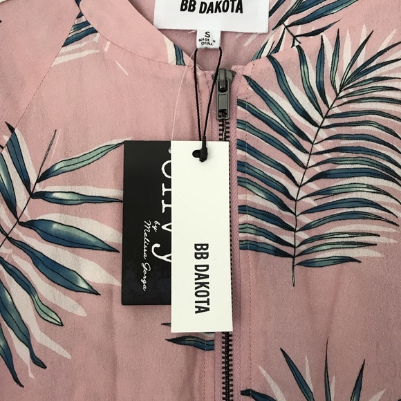 NWT BB Dakota Palm Before A Storm Bomber Jacket - Picture 7 of 8